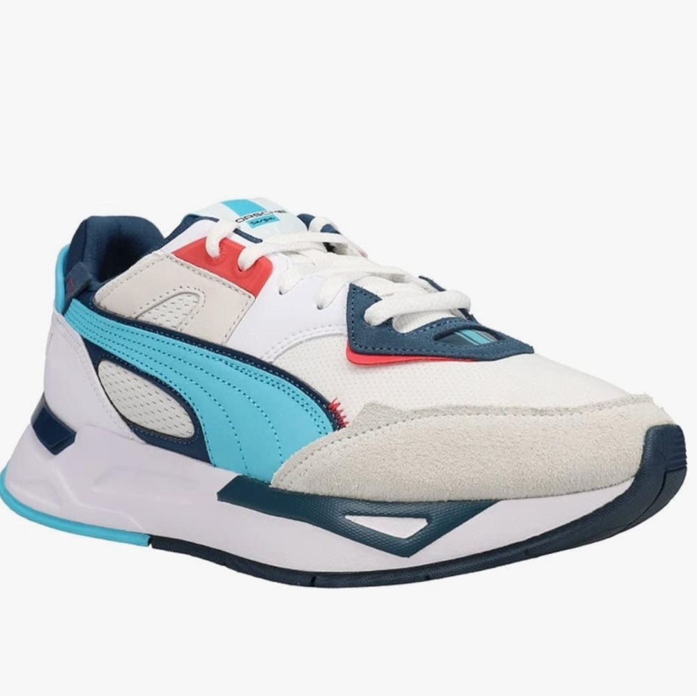 New PUMA Porsche Legacy Mirage Sport Shoes White Blue Men’s  306942-02